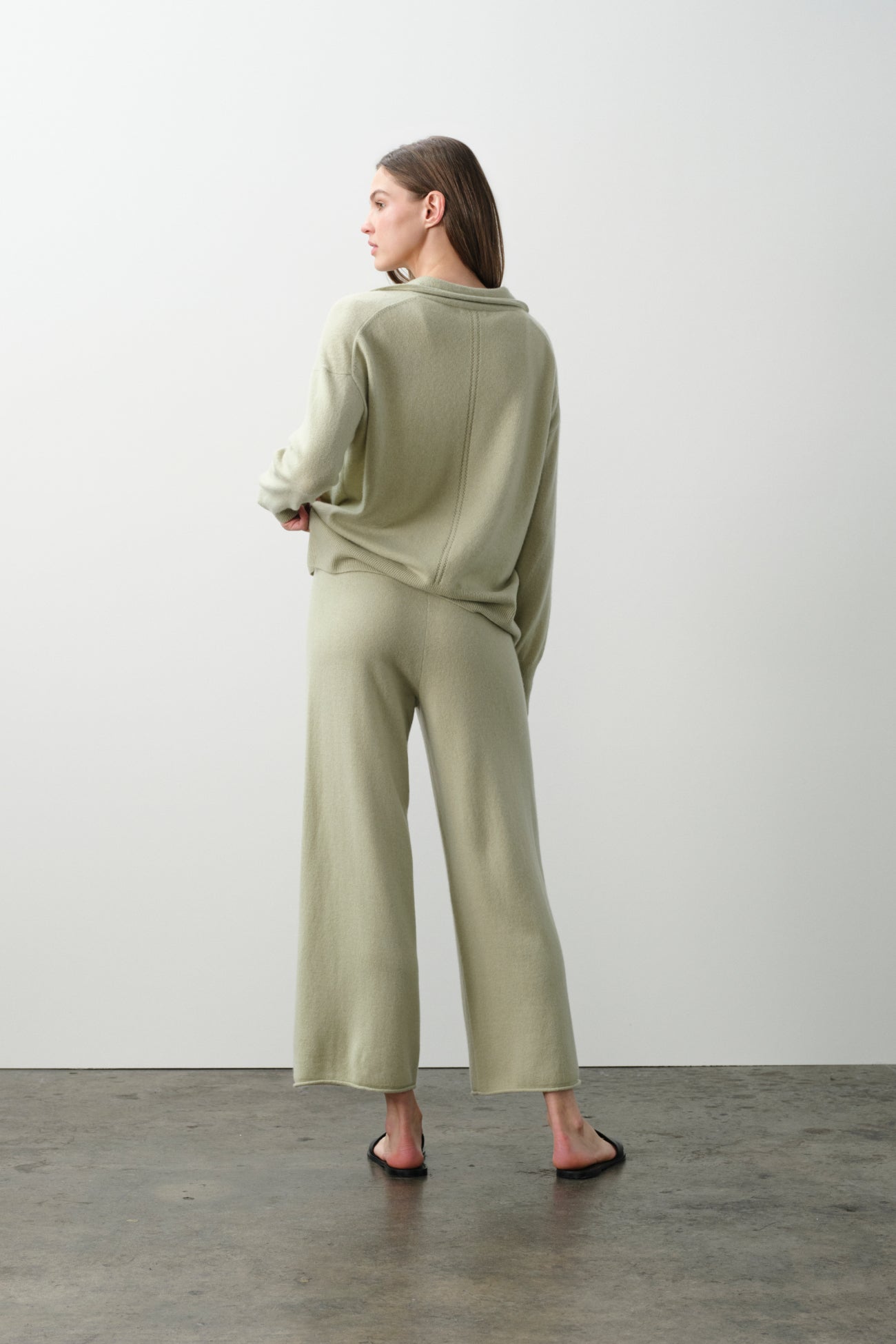 MARINA CROPPED CASHMERE PANT