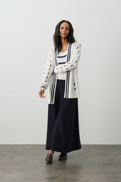 MIRRA OVERSIZED CABLE KNIT CARDIGAN