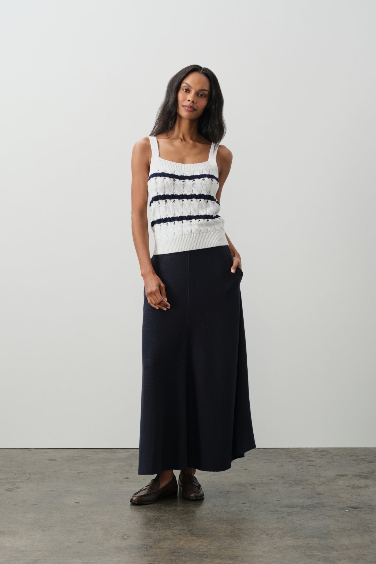 ELENA SQUARE NECK TANK