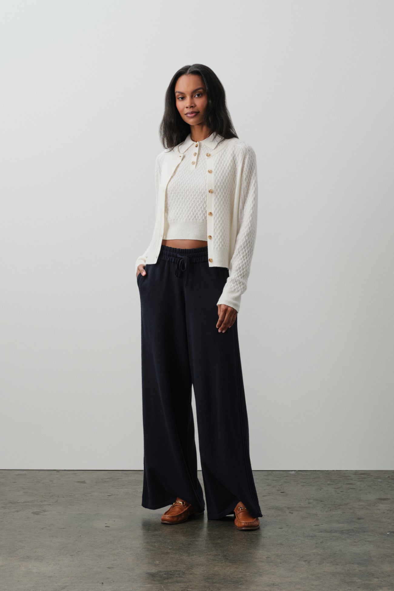 BEATRICE CASHMERE CABLEKNIT CARDIGAN