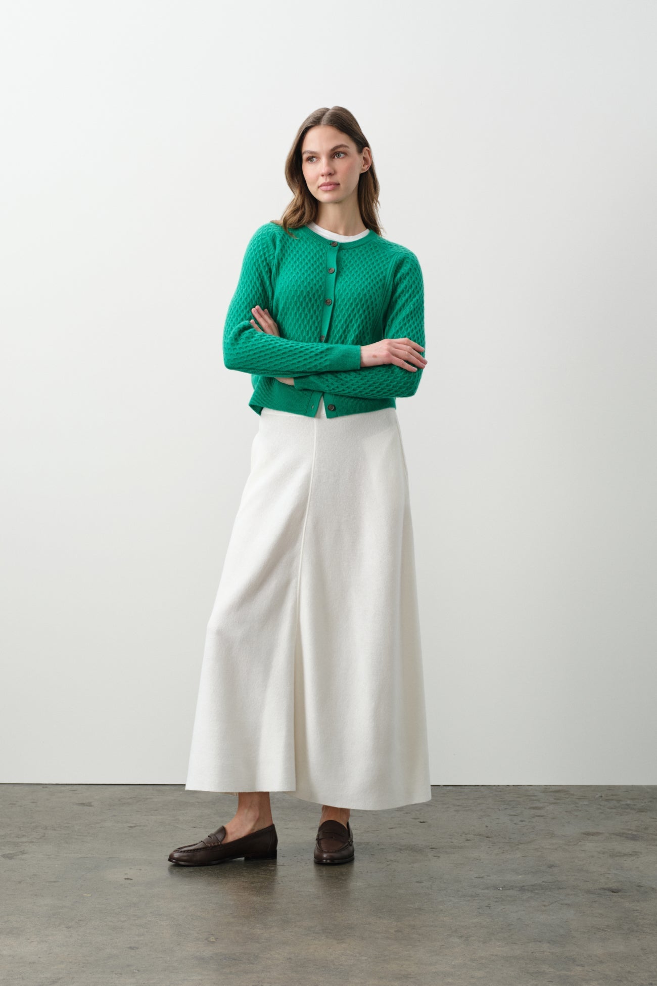 BEATRICE CASHMERE CABLEKNIT CARDIGAN