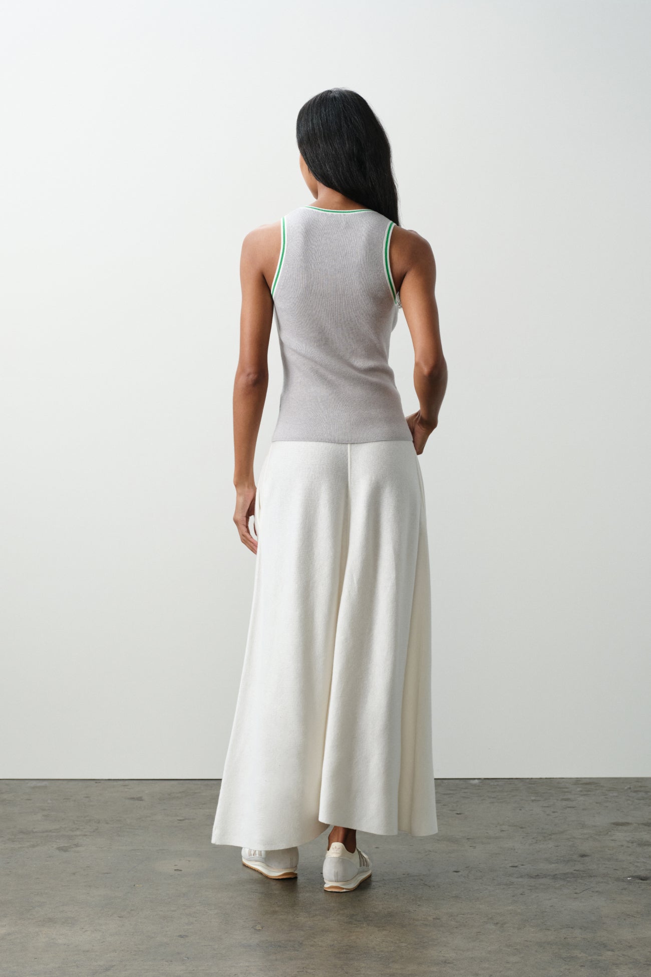JUSTINE COTTON CASHMERE MAXI SKIRT