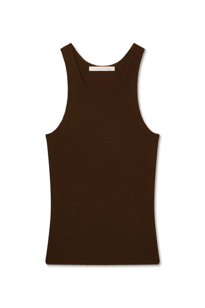 CAROLINA CREWNECK CASHMERE TANK