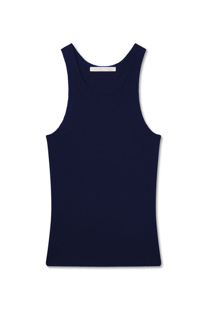 CAROLINA CREWNECK CASHMERE TANK