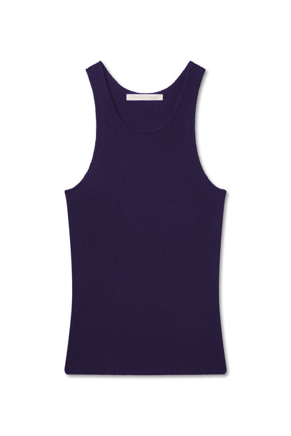 CAROLINA CREWNECK CASHMERE TANK