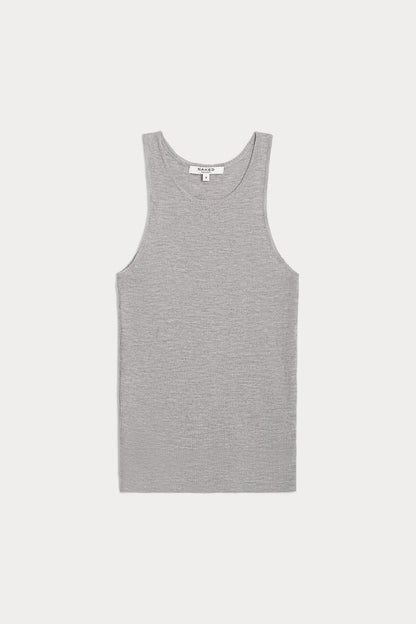 CAROLINA CREWNECK CASHMERE TANK