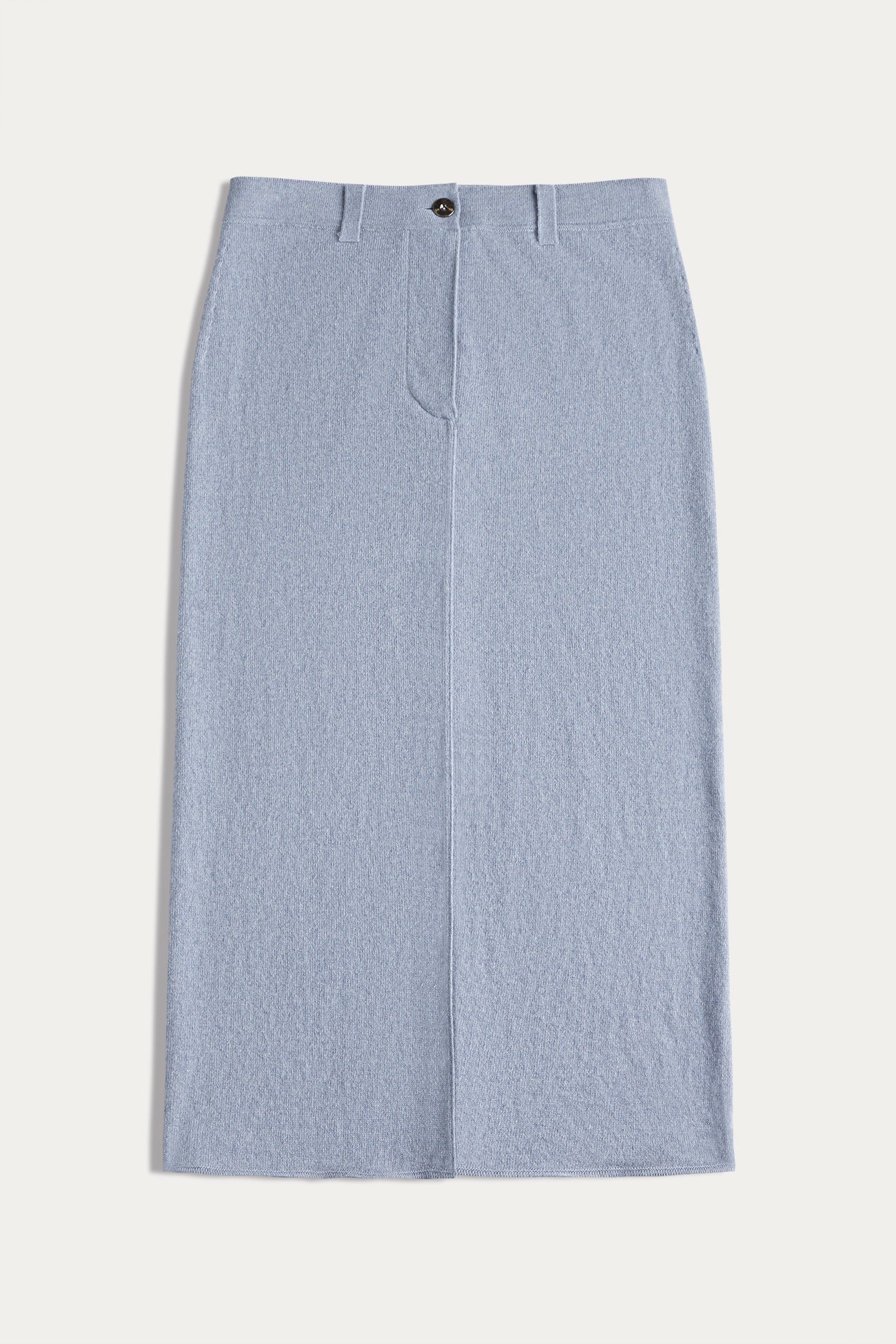 VENICE DENIM CASHMERE MIDI SKIRT