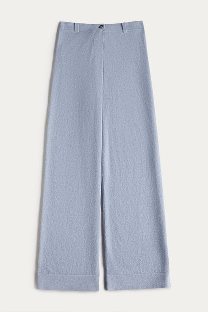 NAPLES DENIM CASHMERE WIDE LEG PANTS