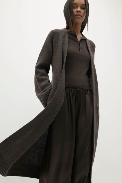 MAKENA LONGLINE CASHMERE CARDIGAN