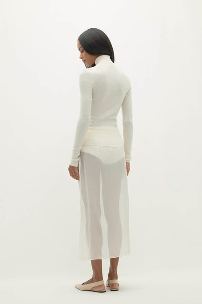 RUMER FITTED CASHMERE TURTLENECK