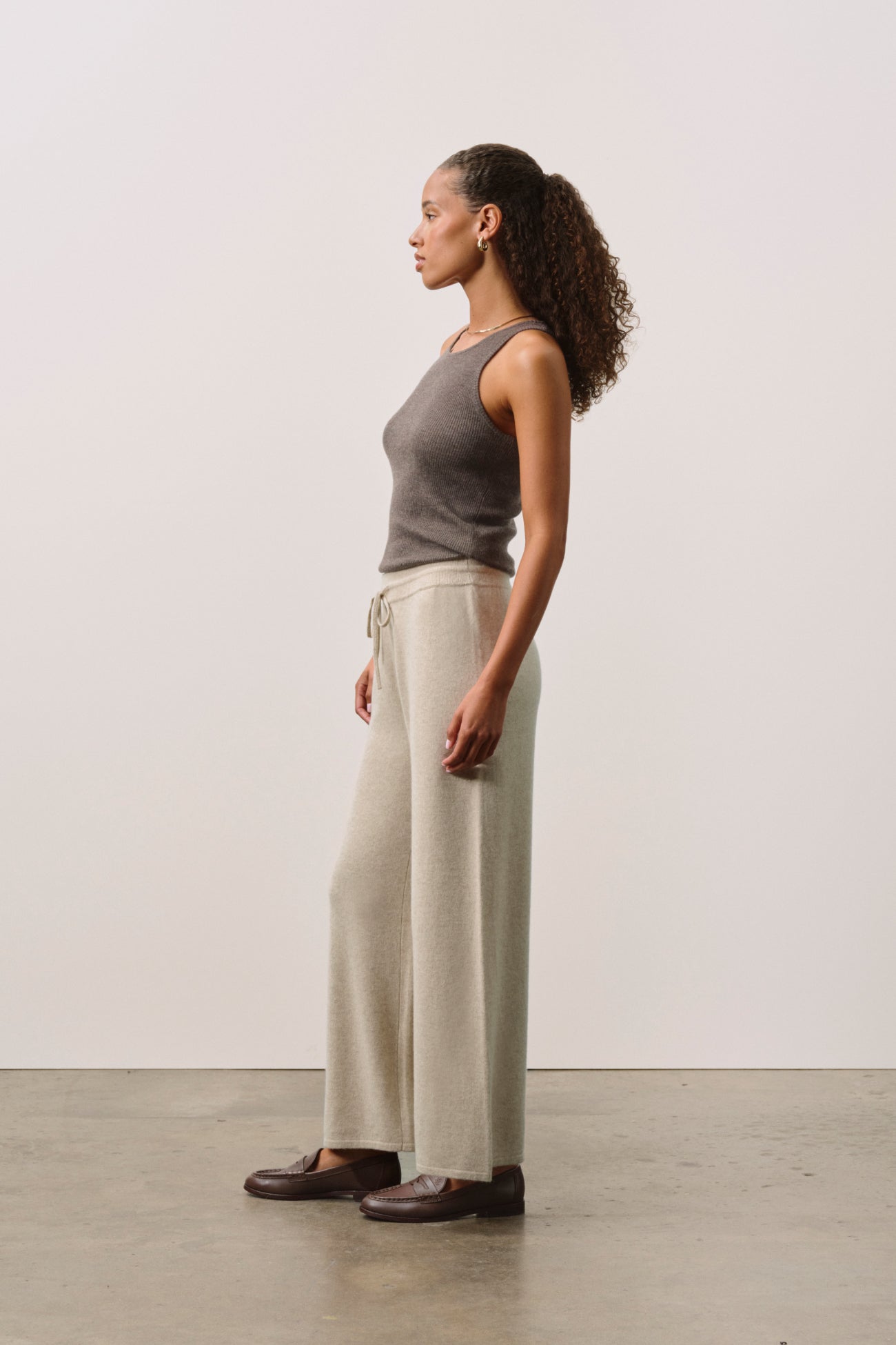 CAROLINA CREWNECK CASHMERE TANK