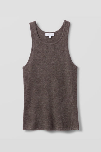 CAROLINA CREWNECK CASHMERE TANK