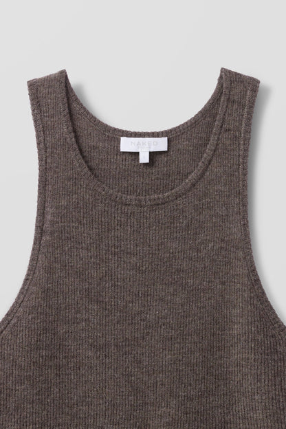 CAROLINA CREWNECK CASHMERE TANK