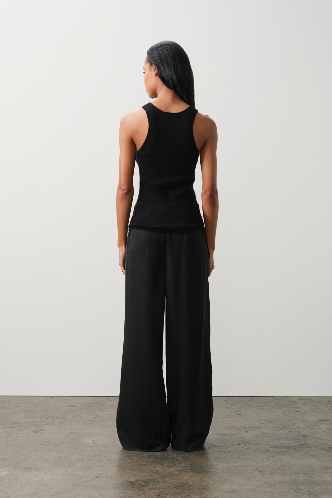 CAROLINA CREWNECK CASHMERE TANK