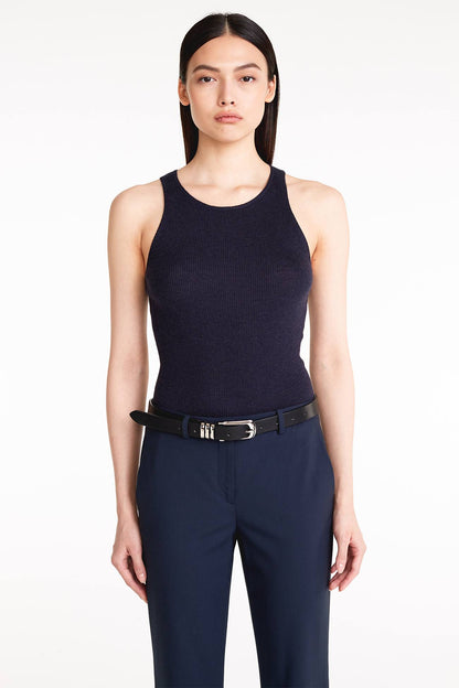 CAROLINA CREWNECK CASHMERE TANK