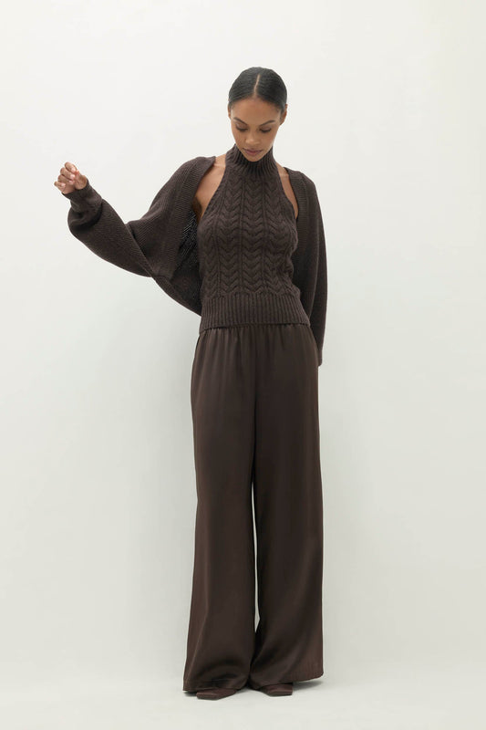 ANTOINETTE RIBBED CASHMERE SHRUG