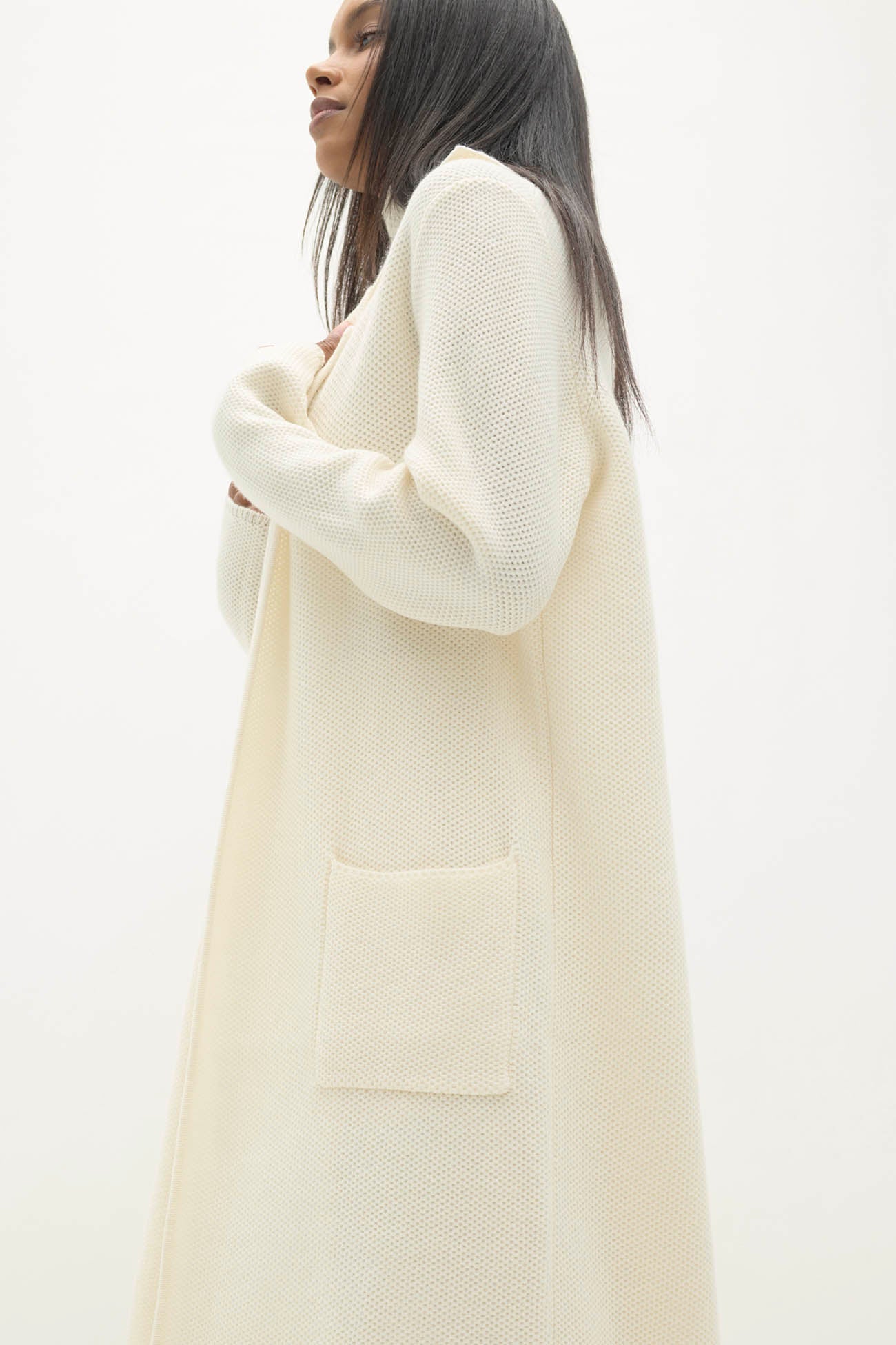 DARYA LONGLINE CASHMERE CARDIGAN