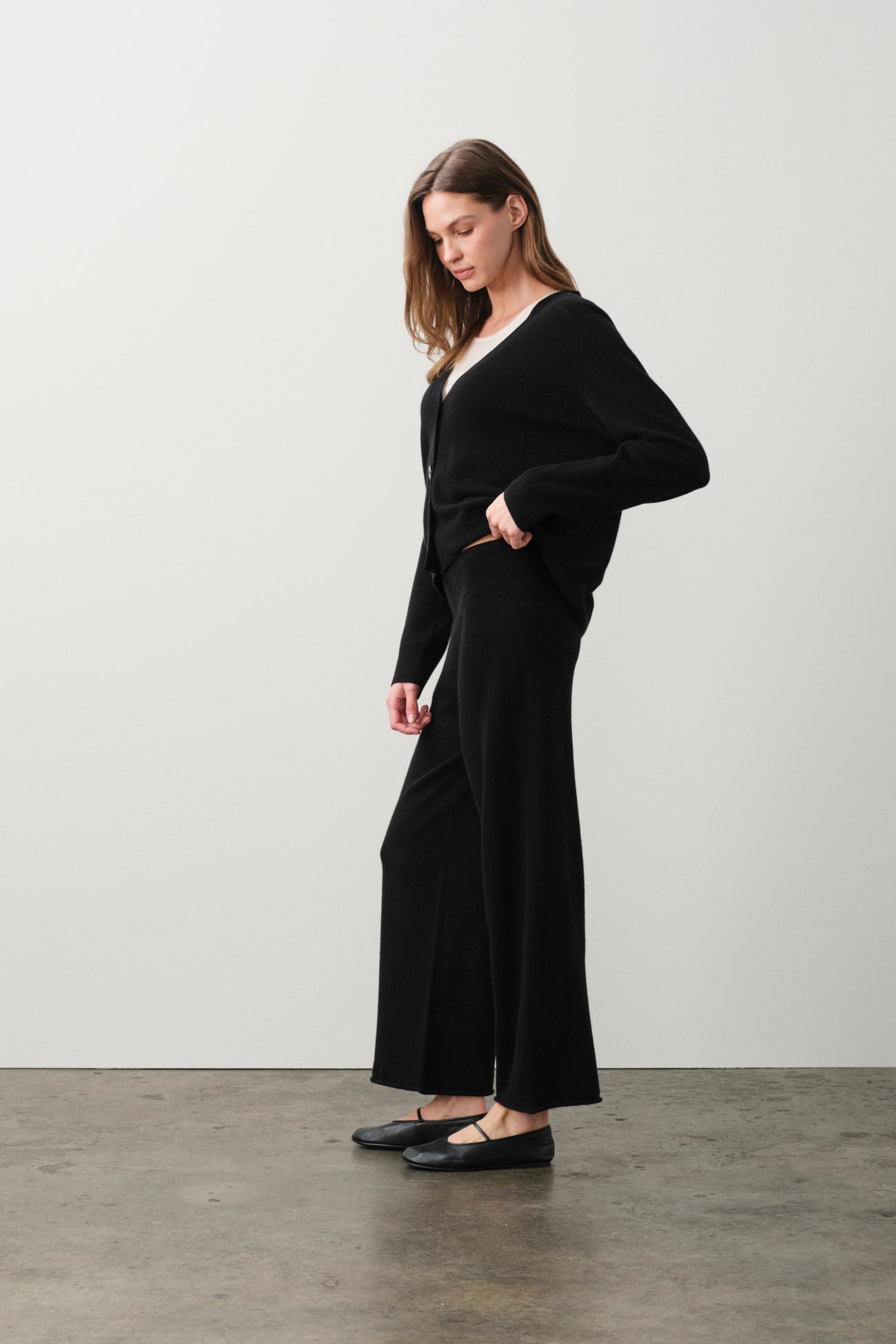 MARINA CROPPED CASHMERE PANT