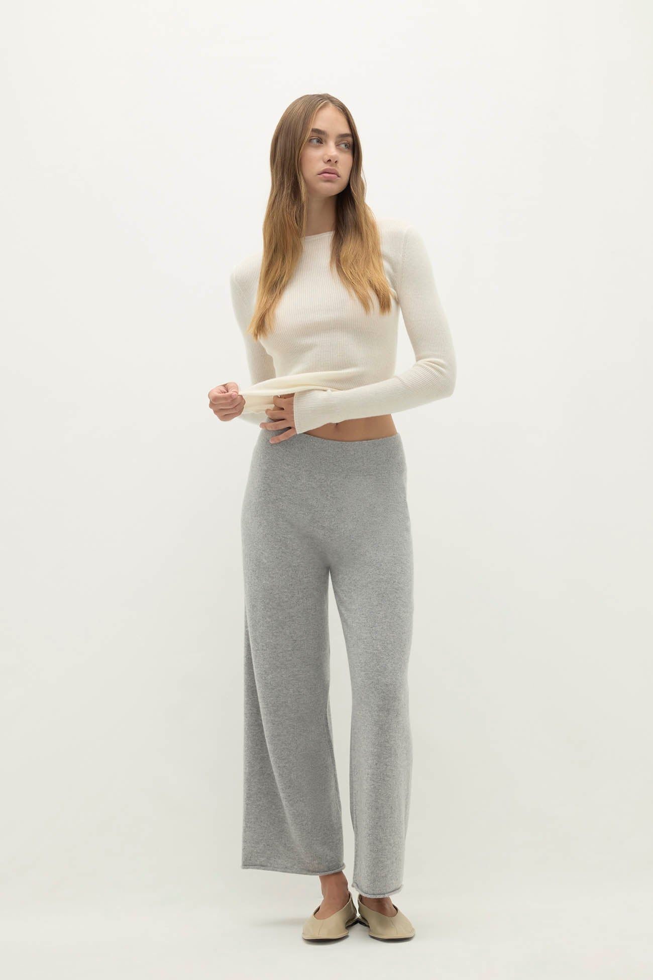 MARINA CROPPED CASHMERE PANT