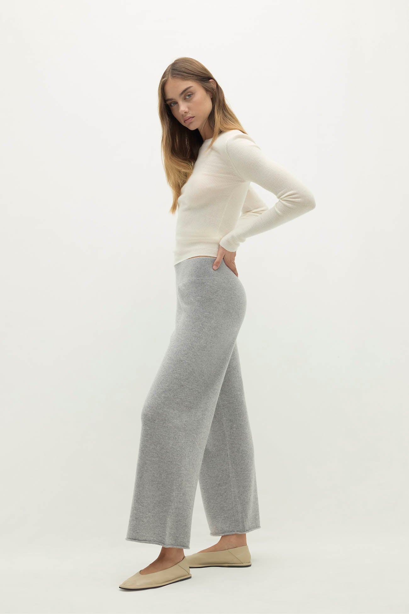 MARINA CROPPED CASHMERE PANT
