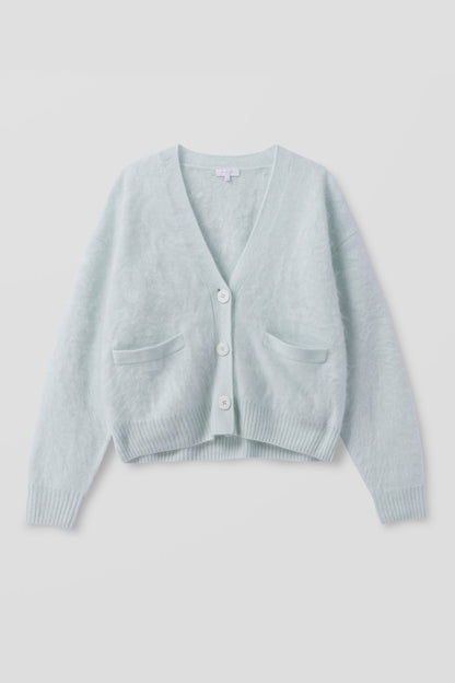 MICHAELA BRUSHED CASHMERE CARDIGAN