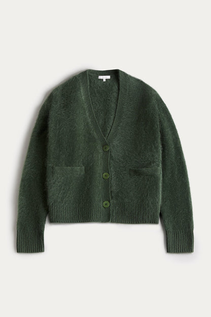 MICHAELA BRUSHED CASHMERE CARDIGAN