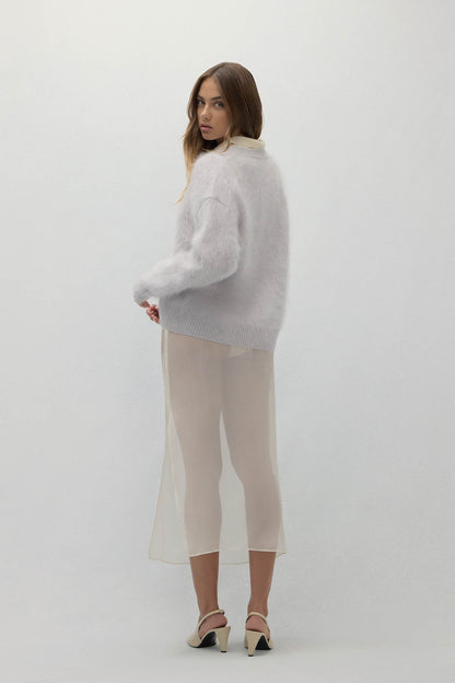MICHAELA BRUSHED CASHMERE CARDIGAN