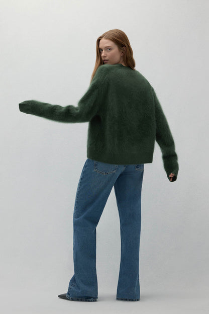 MICHAELA BRUSHED CASHMERE CARDIGAN