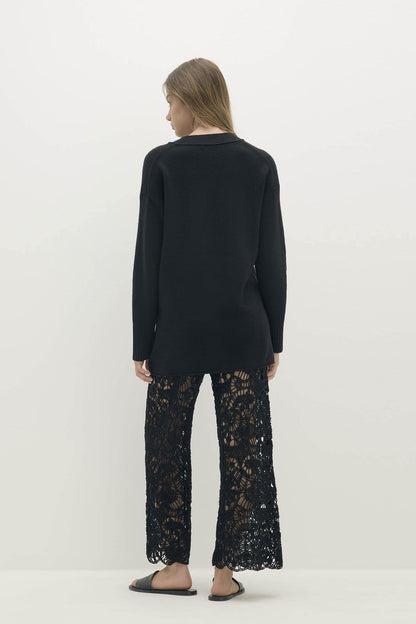 ADELINA BUTTON-UP CASHMERE CARDIGAN