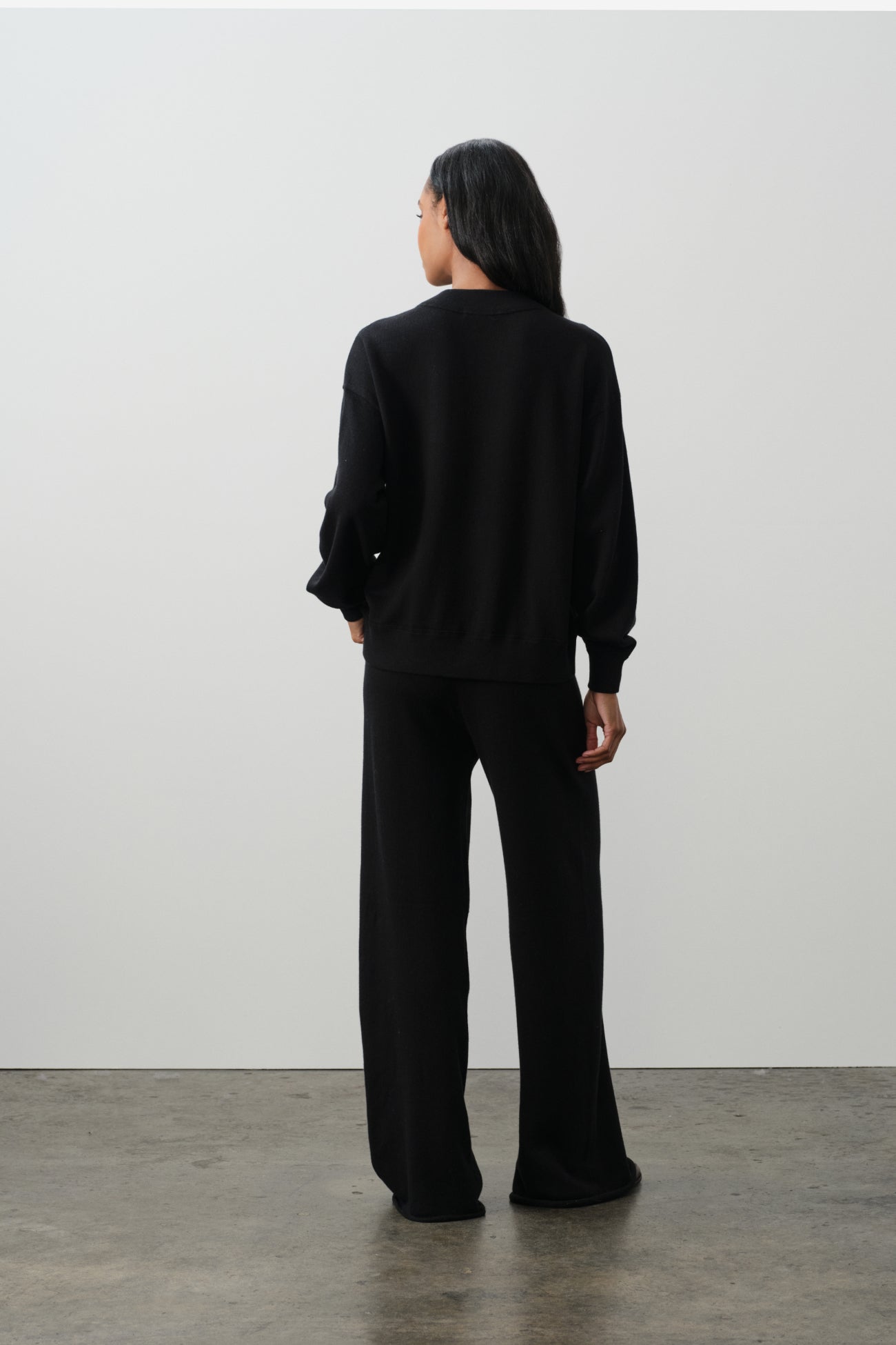 BIANKA COTTON CASHMERE CREWNECK PULLOVER