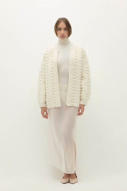 ISA HAND KNIT BUBBLE CARDIGAN