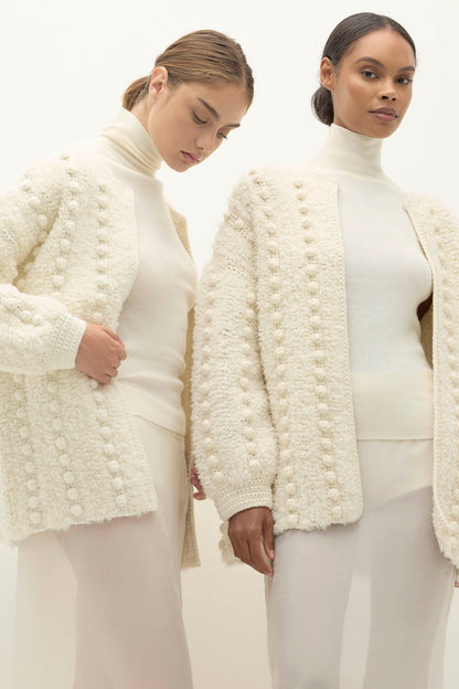 ISA HAND KNIT BUBBLE CARDIGAN