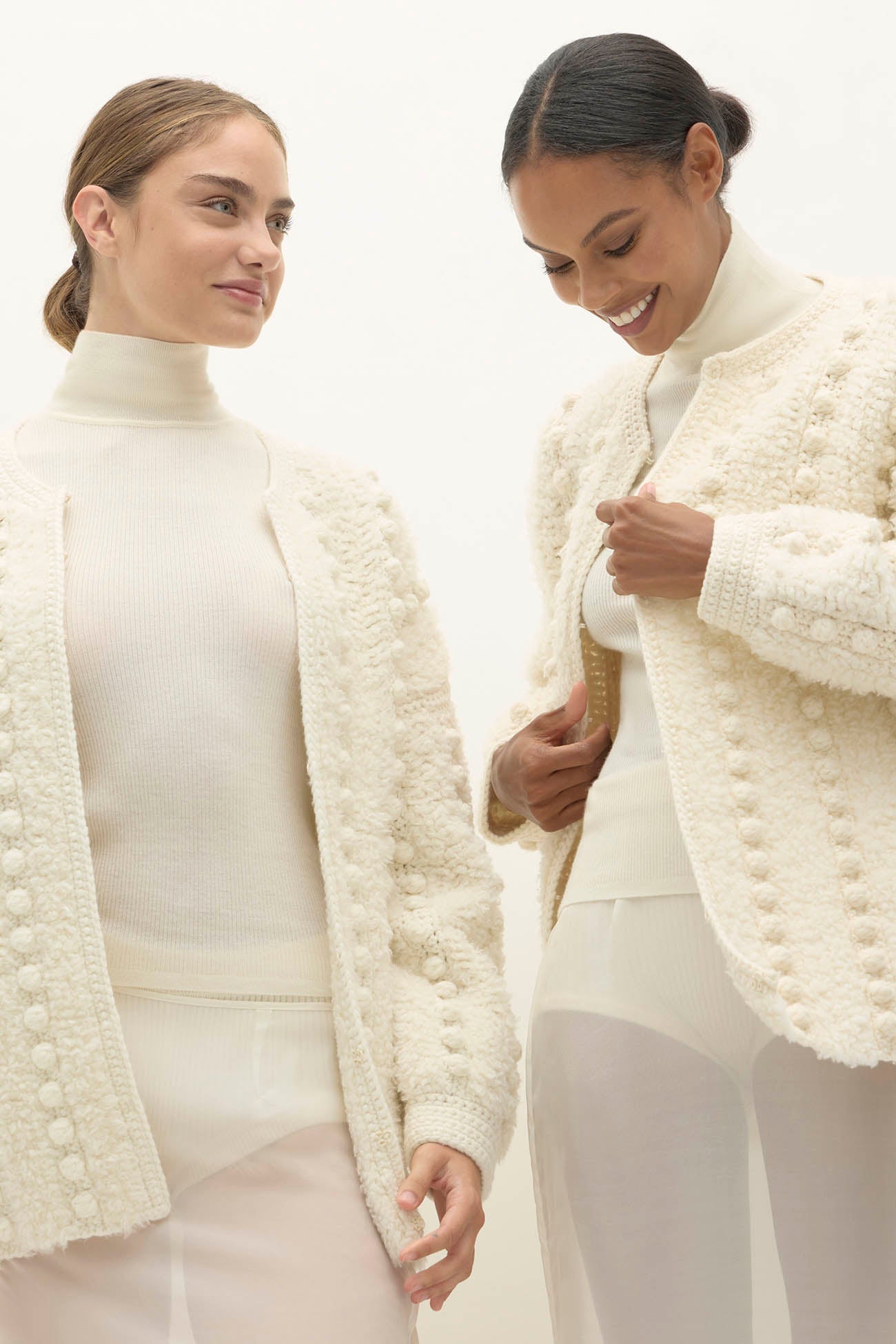ISA HAND KNIT BUBBLE CARDIGAN