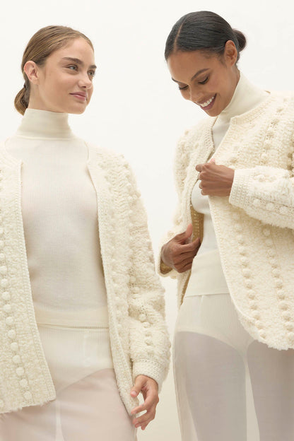 ISA HAND KNIT BUBBLE CARDIGAN