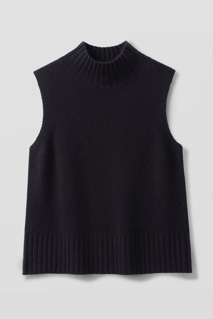 LOUISA SLEEVELESS MOCK NECK