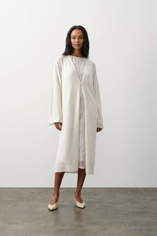 ASTER FEATHERWEIGHT CASHMERE LONGLINE CARDIGAN