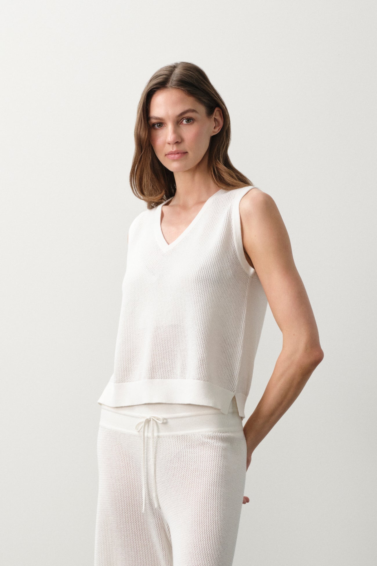 LYRA COTTON CASHMERE VEST