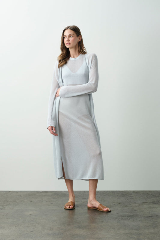 KEALA COTTON CASHMERE LONGLINE CARDIGAN