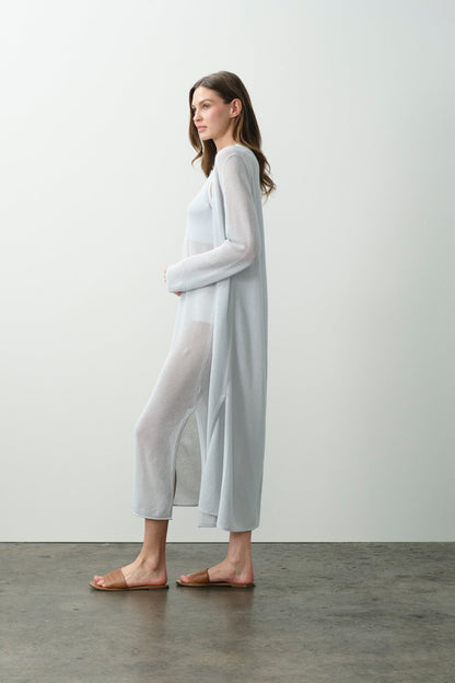 KEALA COTTON CASHMERE LONGLINE CARDIGAN