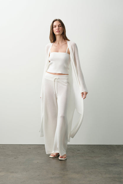 KEALA COTTON CASHMERE LONGLINE CARDIGAN