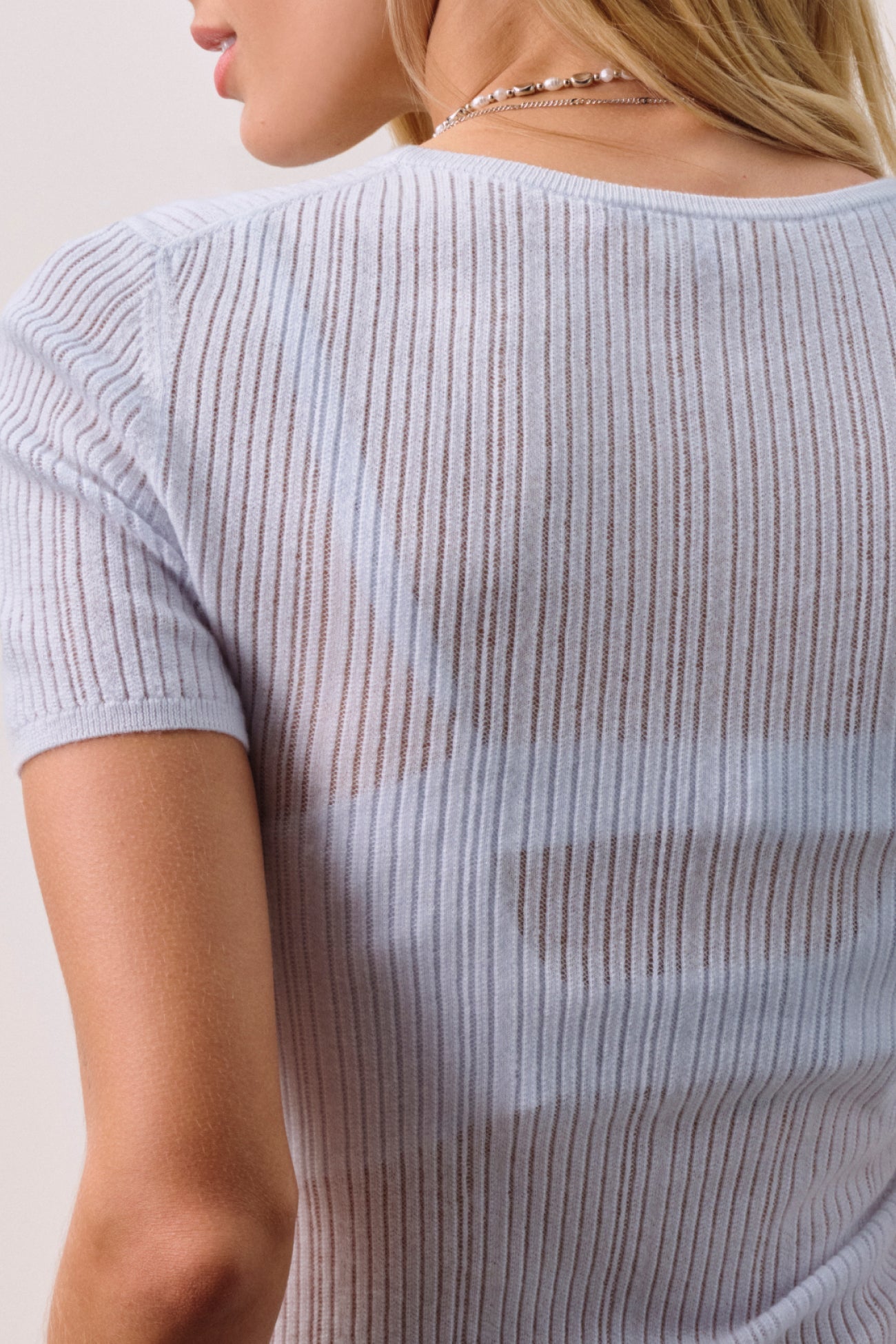 ETTA TRELLIS CASHMERE TEE