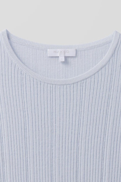 ETTA TRELLIS CASHMERE TEE