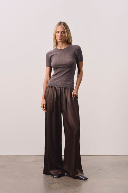 ETTA TRELLIS CASHMERE TEE
