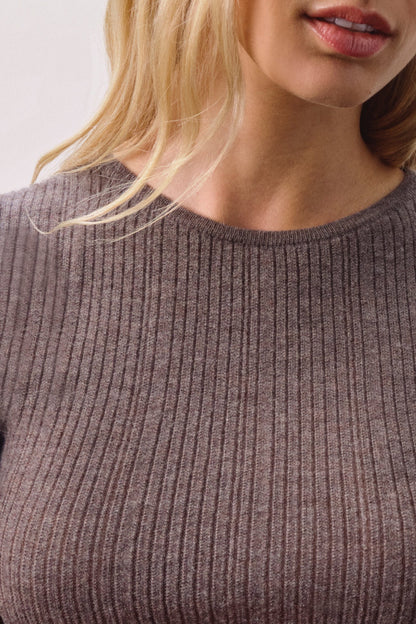 ETTA TRELLIS CASHMERE TEE