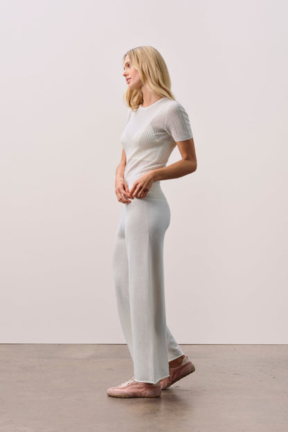 ETTA TRELLIS CASHMERE TEE