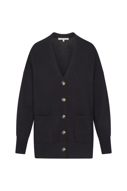 LILY BUTTON-UP CASHMERE CARDIGAN