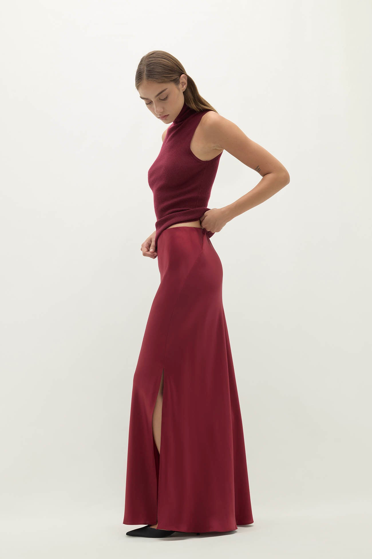 SIREN SILK MAXI SKIRT
