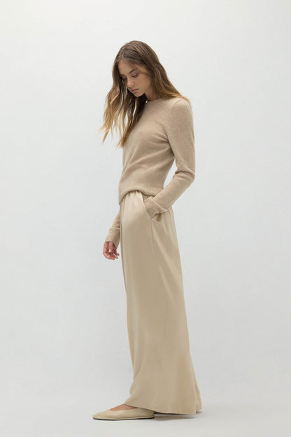 EVAN SILK WIDE LEG PANT | 30" INSEAM